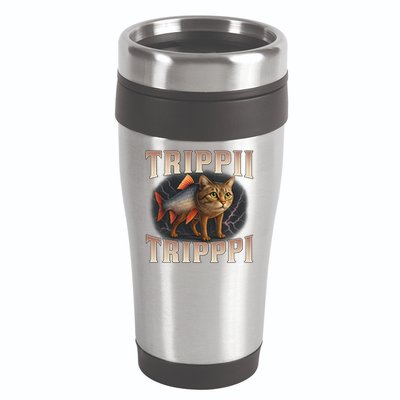  Trippi Troppi - Italian Brainrot Meme Cat 16oz Travel Tumbler