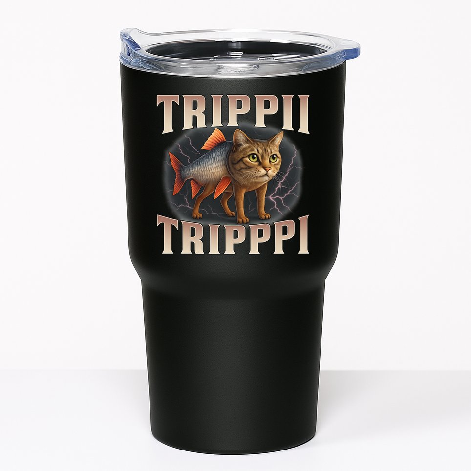 Trippi Troppi - Italian Brainrot Meme Cat Tumbler
