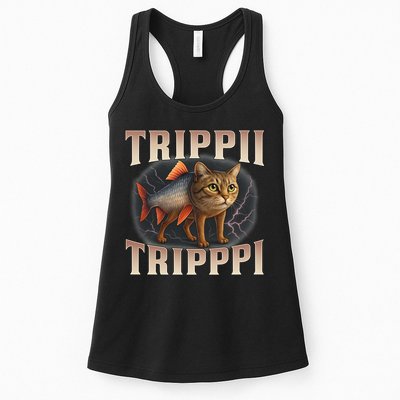  Trippi Troppi - Italian Brainrot Meme Cat Womens Tank Top