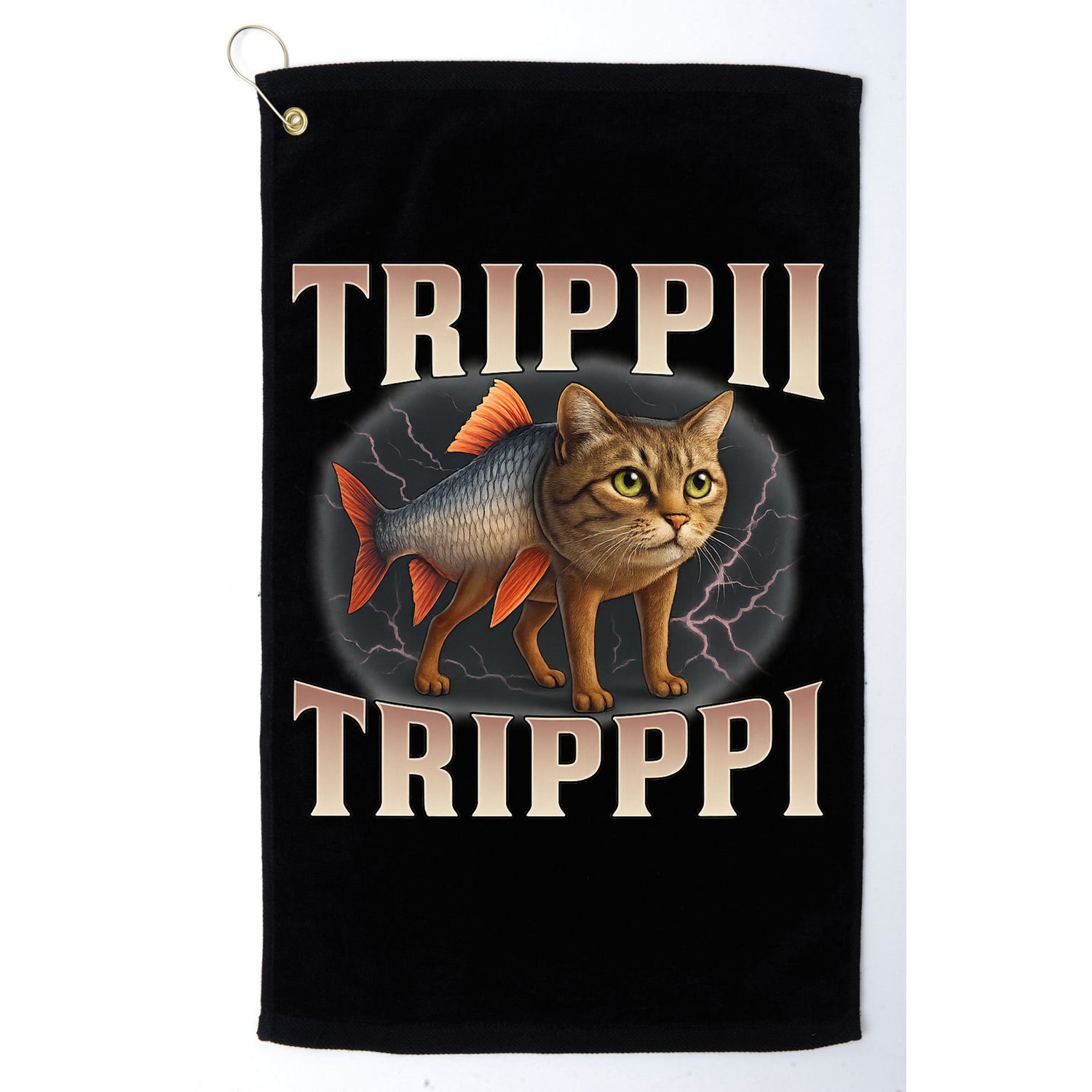  Trippi Troppi - Italian Brainrot Meme Cat Golf Towel