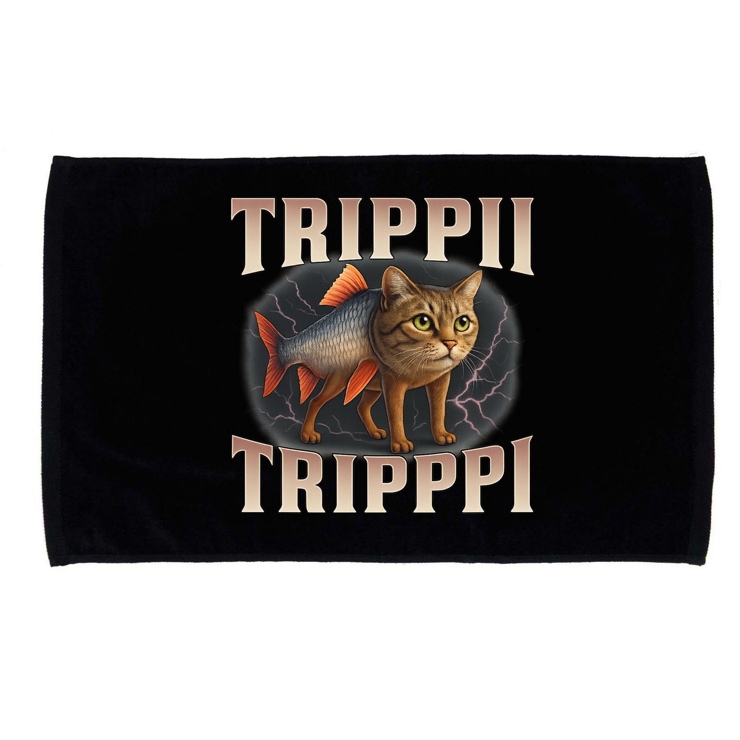  Trippi Troppi - Italian Brainrot Meme Cat Microfiber Hand Towel