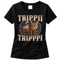  Trippi Troppi - Italian Brainrot Meme Cat Womens T-Shirt