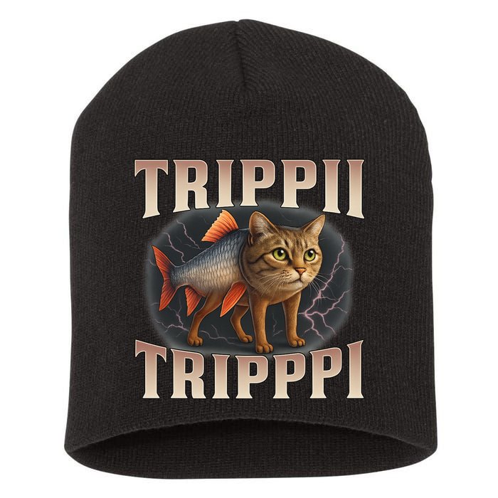  Trippi Troppi - Italian Brainrot Meme Cat Short Acrylic Beanie