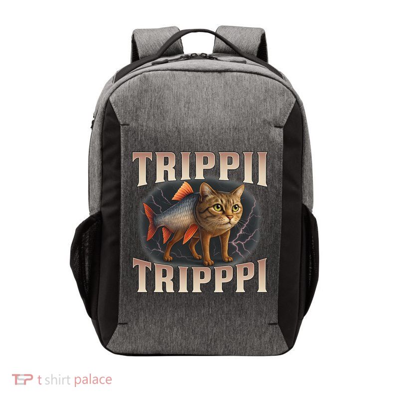  Trippi Troppi - Italian Brainrot Meme Cat Vector Backpack