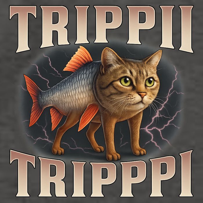  Trippi Troppi - Italian Brainrot Meme Cat Vector Backpack
