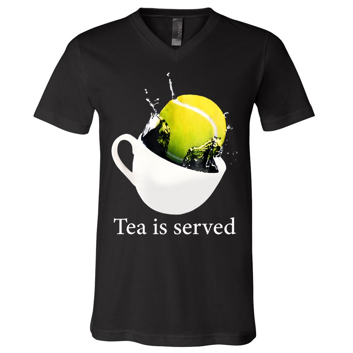 Tennis Tea Is Served V-Neck T-Shirt
