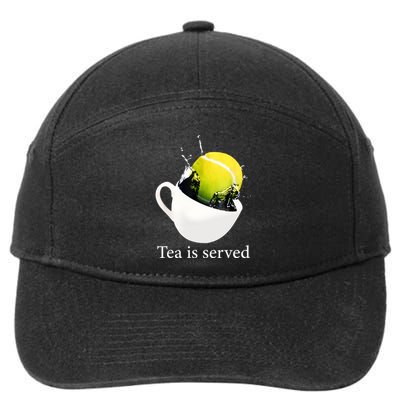 Tennis Tea Is Served 7-Panel Snapback Hat