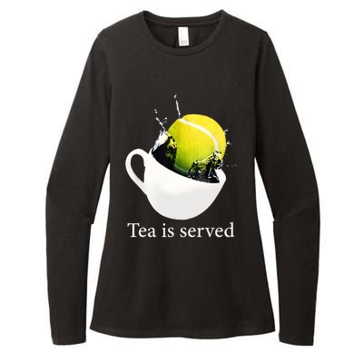 Tennis Tea Is Served Womens CVC Long Sleeve Shirt