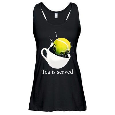 Tennis Tea Is Served Ladies Essential Flowy Tank