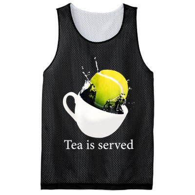 Tennis Tea Is Served Mesh Reversible Basketball Jersey Tank