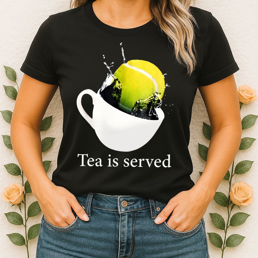 Tennis Tea Is Served Womens T-Shirt