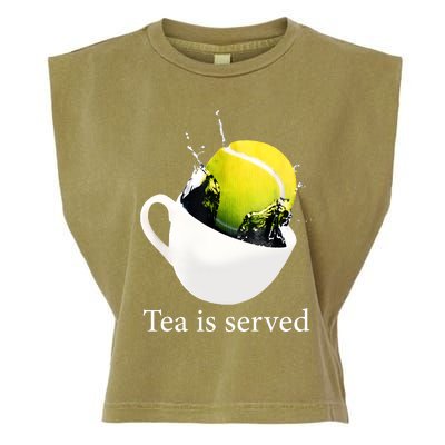 Tennis Tea Is Served Garment-Dyed Women's Muscle Tee