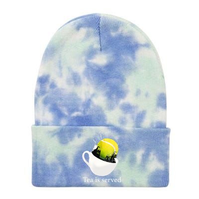 Tennis Tea Is Served Tie Dye 12in Knit Beanie