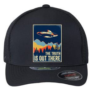 The Truth Is Out There Area 51 Alien Ufo Flexfit Unipanel Trucker Cap