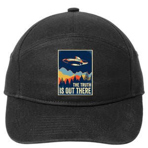 The Truth Is Out There Area 51 Alien Ufo 7-Panel Snapback Hat