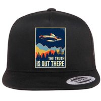 The Truth Is Out There Area 51 Alien Ufo Flat Bill Trucker Hat