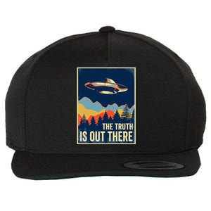 The Truth Is Out There Area 51 Alien Ufo Wool Snapback Cap