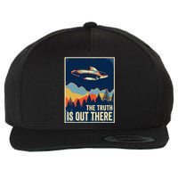 The Truth Is Out There Area 51 Alien Ufo Wool Snapback Cap