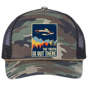 The Truth Is Out There Area 51 Alien Ufo Retro Rope Trucker Hat Cap