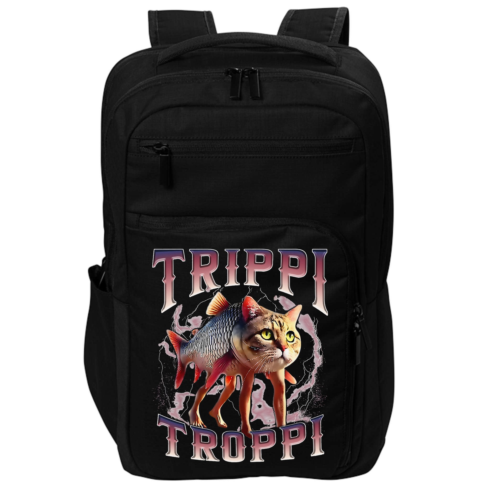 Trippi Troppi - Italian Brainrot Meme Cat Gift Impact Tech Backpack