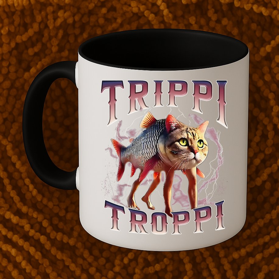 Trippi Troppi - Italian Brainrot Meme Cat Gift Mug