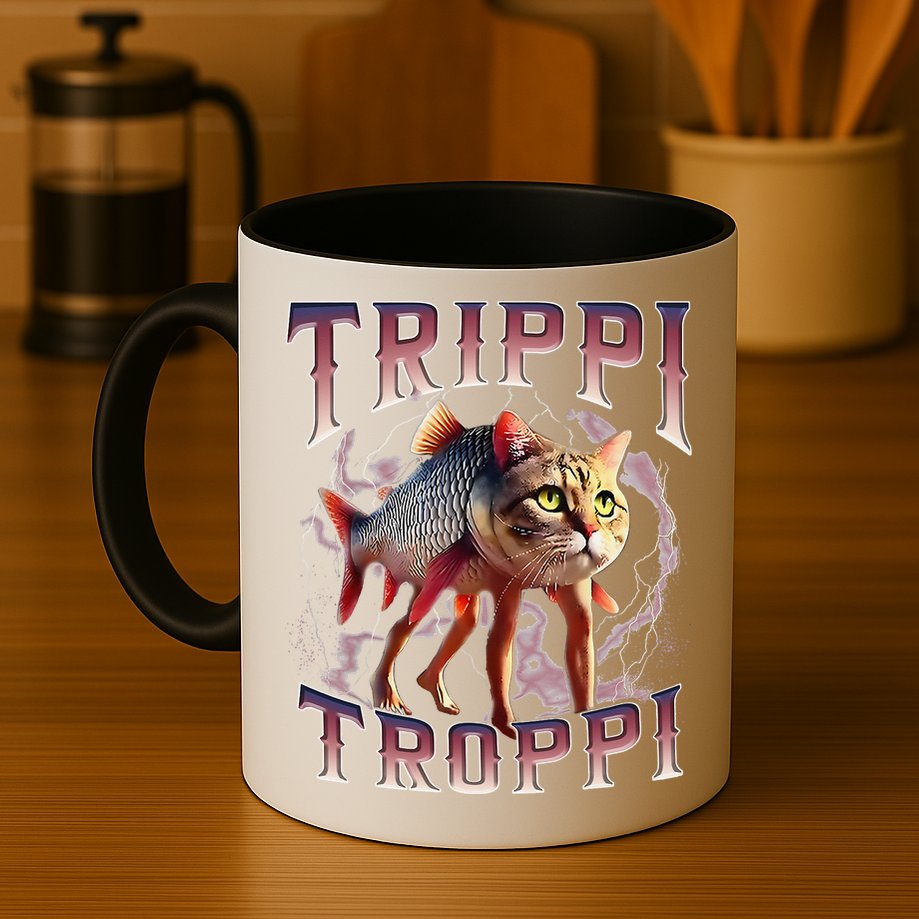 Trippi Troppi - Italian Brainrot Meme Cat Gift Mug