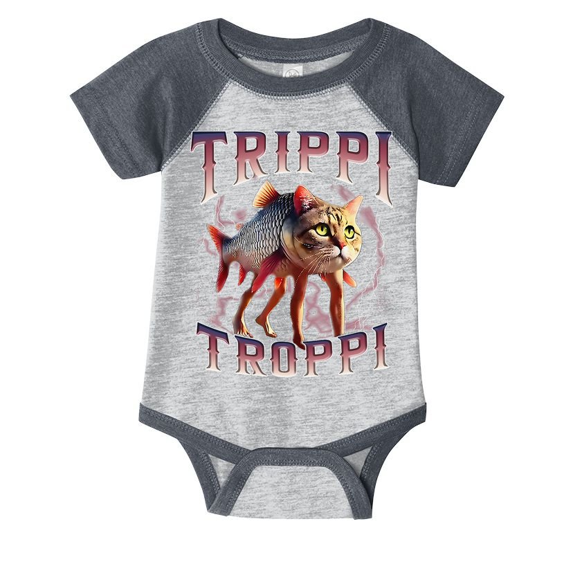 Trippi Troppi - Italian Brainrot Meme Cat Gift Infant Baby Jersey Bodysuit