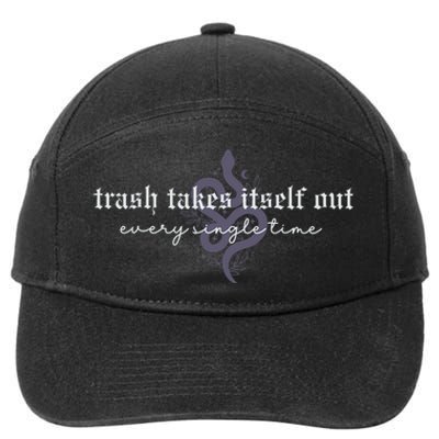 Trash Takes Itself Out Every Single Time 7-Panel Snapback Hat