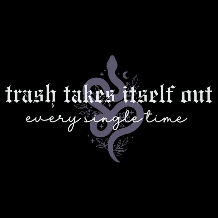 Trash Takes Itself Out Every Single Time 7-Panel Snapback Hat