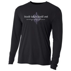 Trash Takes Itself Out Every Single Time Cooling Performance Long Sleeve Crew