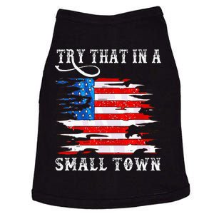 Try That In A Small Country Western Town Country Music Lover Doggie Tank