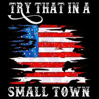 Try That In A Small Country Western Town Country Music Lover Tall T-Shirt