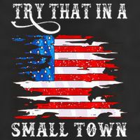 Try That In A Small Country Western Town Country Music Lover Adult Drive Performance Visor