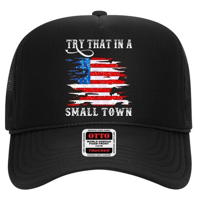 Try That In A Small Country Western Town Country Music Lover Trucker Hat