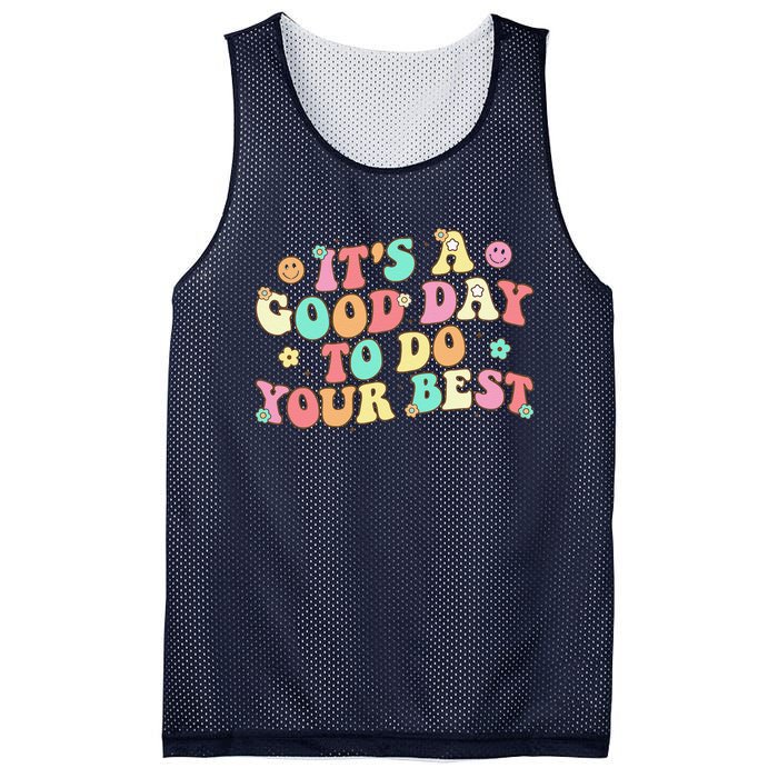 Teacher Testing ItS A Good Day To Do Best Groovy Mesh Reversible Basketball Jersey Tank