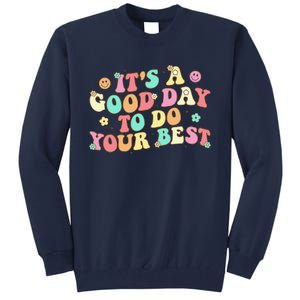 Teacher Testing ItS A Good Day To Do Best Groovy Tall Sweatshirt