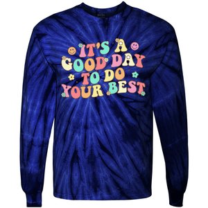 Teacher Testing ItS A Good Day To Do Best Groovy Tie-Dye Long Sleeve Shirt