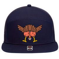 Thanksgiving Turkey It AinT Gonna Stuff Itself 7 Panel Mesh Trucker Snapback Hat