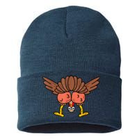 Thanksgiving Turkey It AinT Gonna Stuff Itself Sustainable Knit Beanie