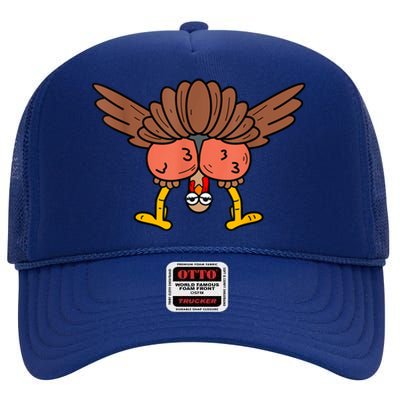 Thanksgiving Turkey It AinT Gonna Stuff Itself High Crown Mesh Back Trucker Hat