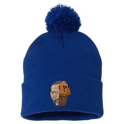 ThatS That Ish Crackin Muffins Face Hooded Pom Pom 12in Knit Beanie