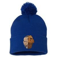 ThatS That Ish Crackin Muffins Face Hooded Pom Pom 12in Knit Beanie