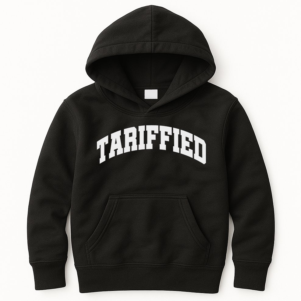 Tariffied Tariff Ied Funny Trump Economic Tariffs War Kids Hoodie