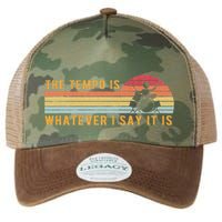 The Tempo Is Whatever I Say It Is Funny Drummer Design Legacy Tie Dye Trucker Hat