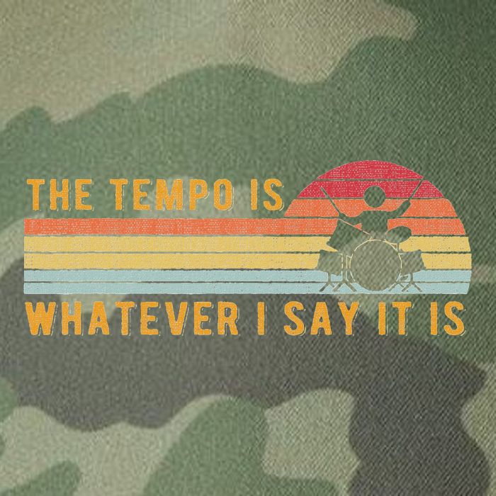 The Tempo Is Whatever I Say It Is Funny Drummer Design Legacy Tie Dye Trucker Hat