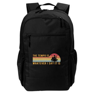 The Tempo Is Whatever I Say It Is Funny Drummer Design Backpack