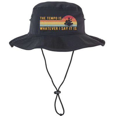 The Tempo Is Whatever I Say It Is Funny Drummer Design Bucket Hat