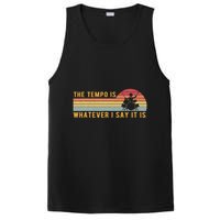 The Tempo Is Whatever I Say It Is Funny Drummer Design PosiCharge Competitor Tank