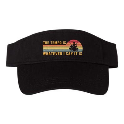 The Tempo Is Whatever I Say It Is Funny Drummer Design Visor
