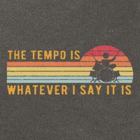 The Tempo Is Whatever I Say It Is Funny Drummer Design Cotton Canvas Backpack